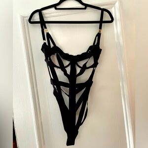 BNWT Strappy teddy bodysuit